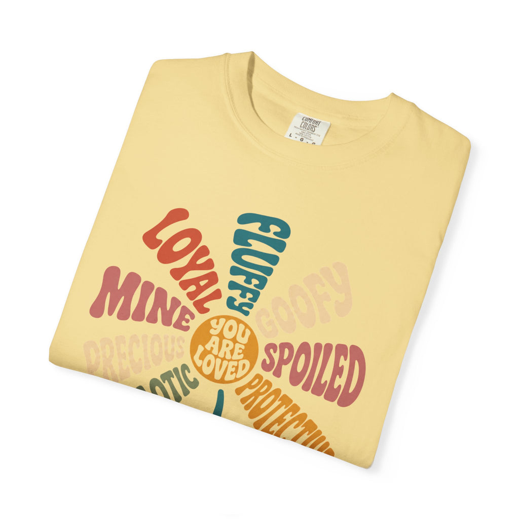 Retro Heartwarming You Are Loved Flower Graphic T-Shirt