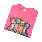 Fabric Textile Cat T-shirt