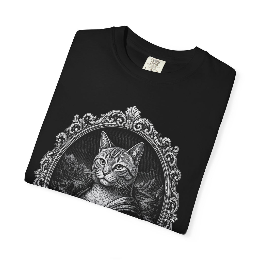 Cat Mona Lisa white T-Shirt