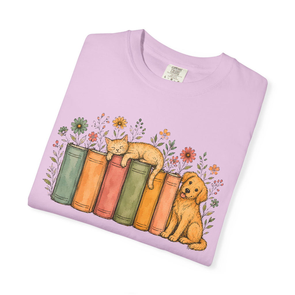 Dog & Books T-Shirt