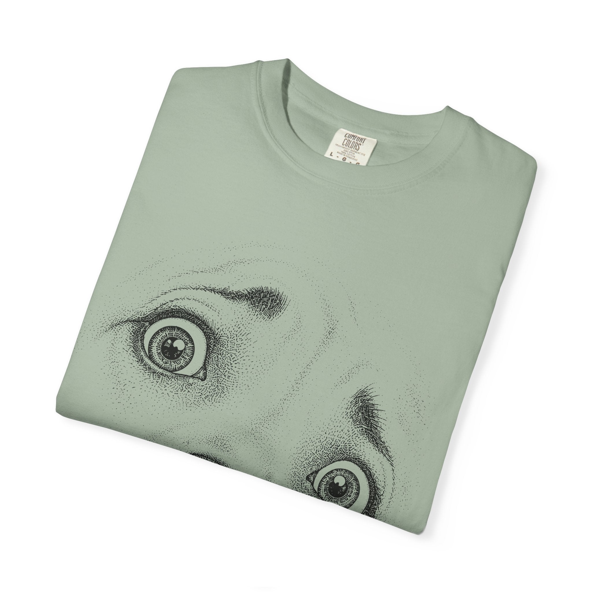 Worried Dog Face Graphic T-Shirt
