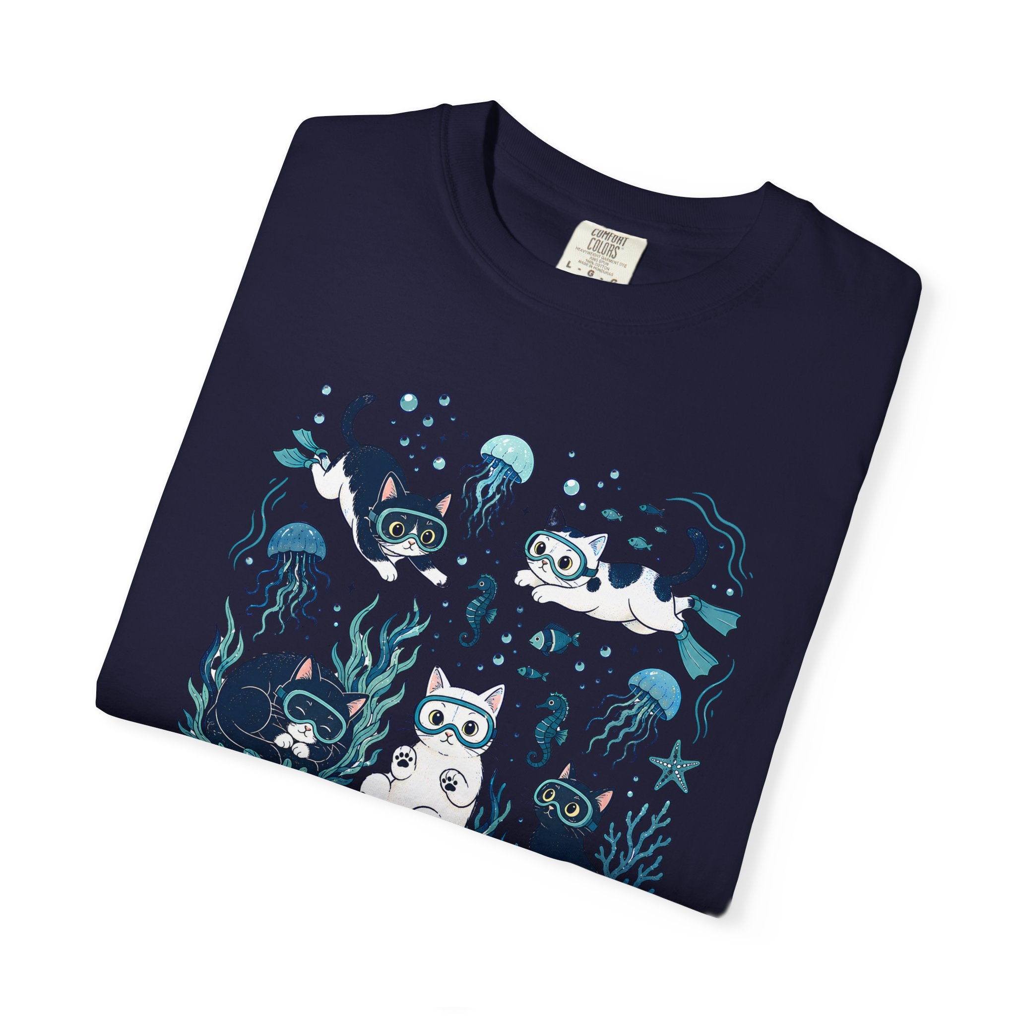 Underwater Cats Graphic T-Shirt