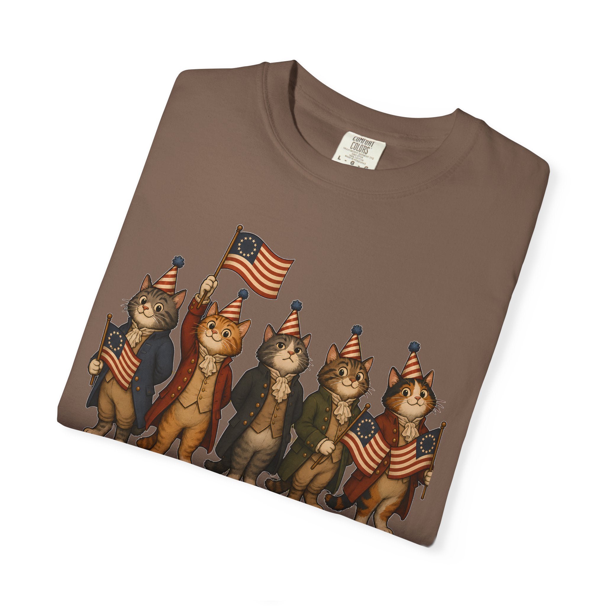 Patriotic Cats 250th Anniversary T-Shirt