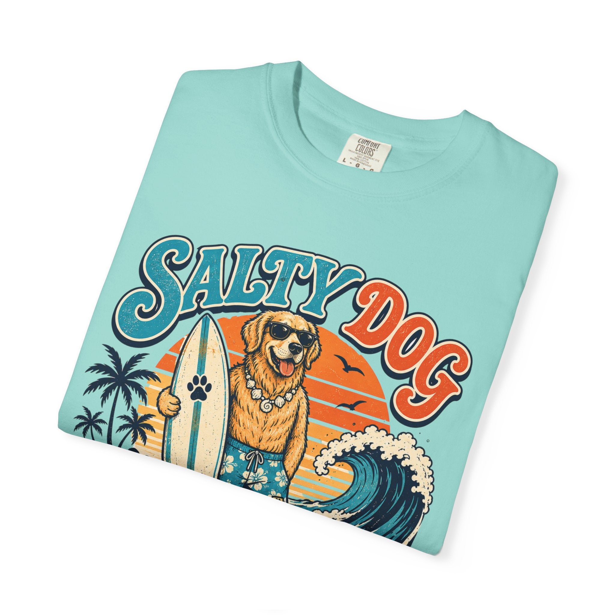 Surfing Dog Summer T-Shirt