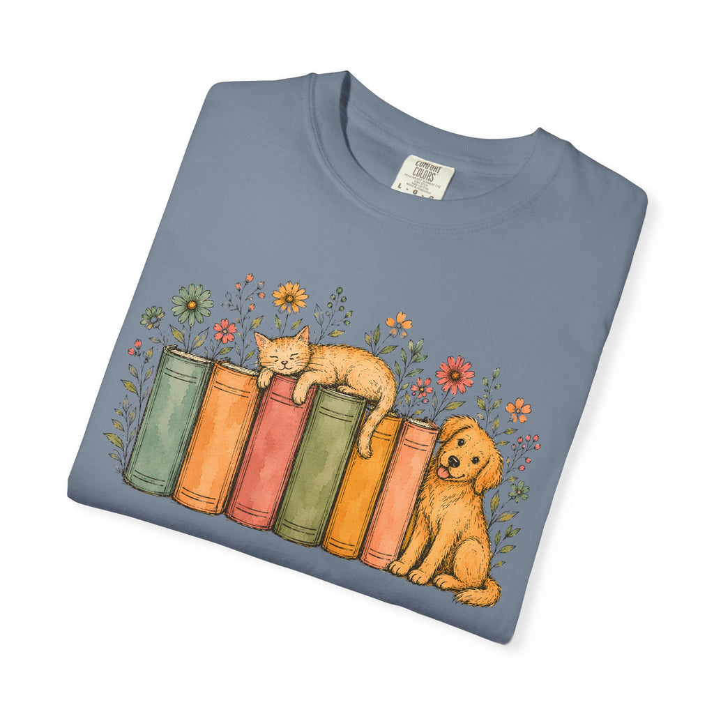 Dog & Books T-Shirt