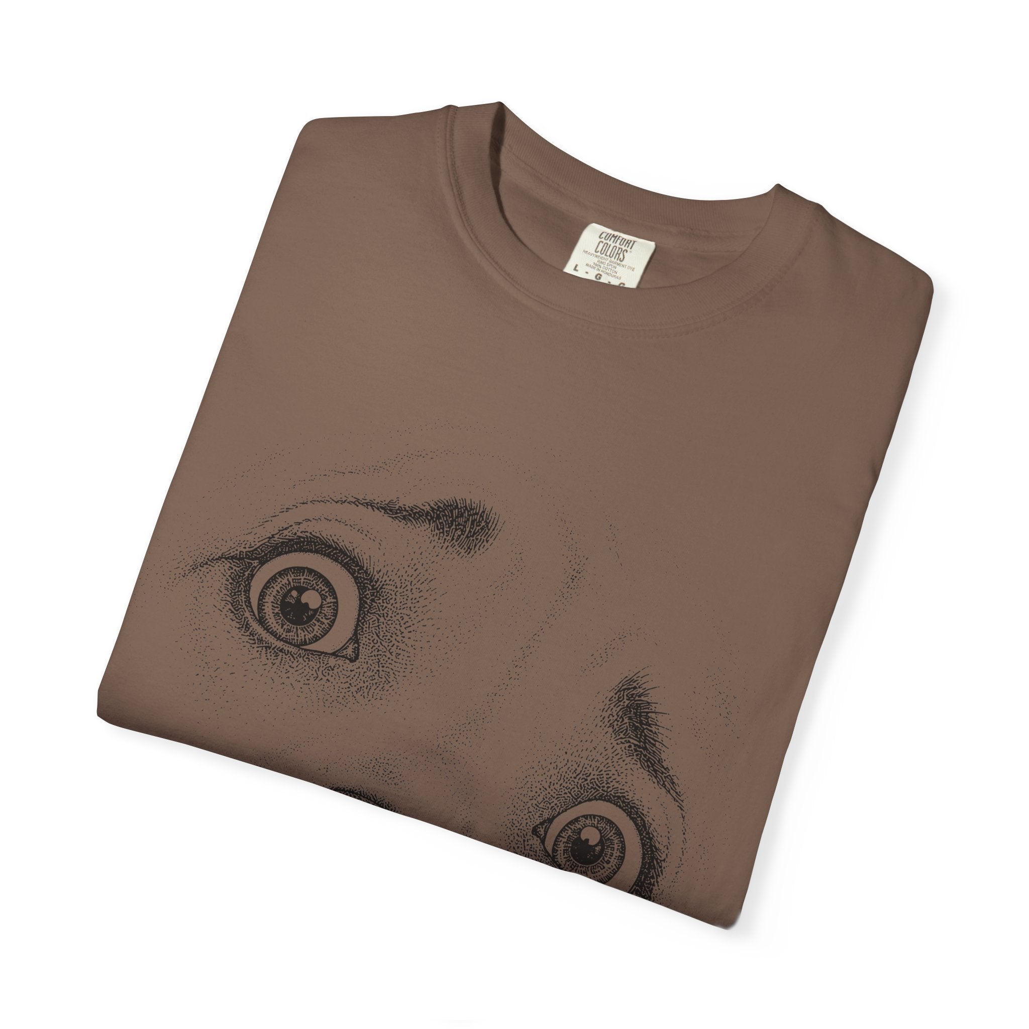 Worried Dog Face Graphic T-Shirt