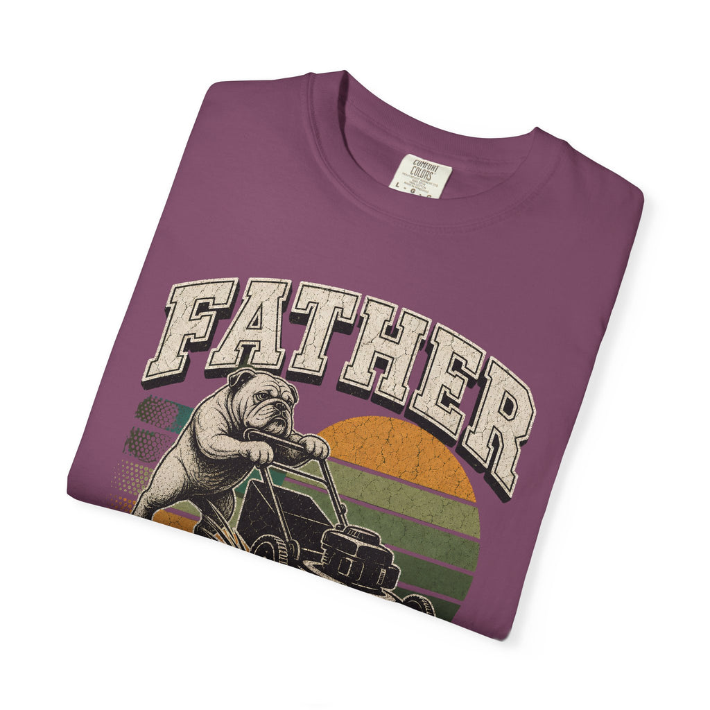 Father Mows Best Dog T-Shirt