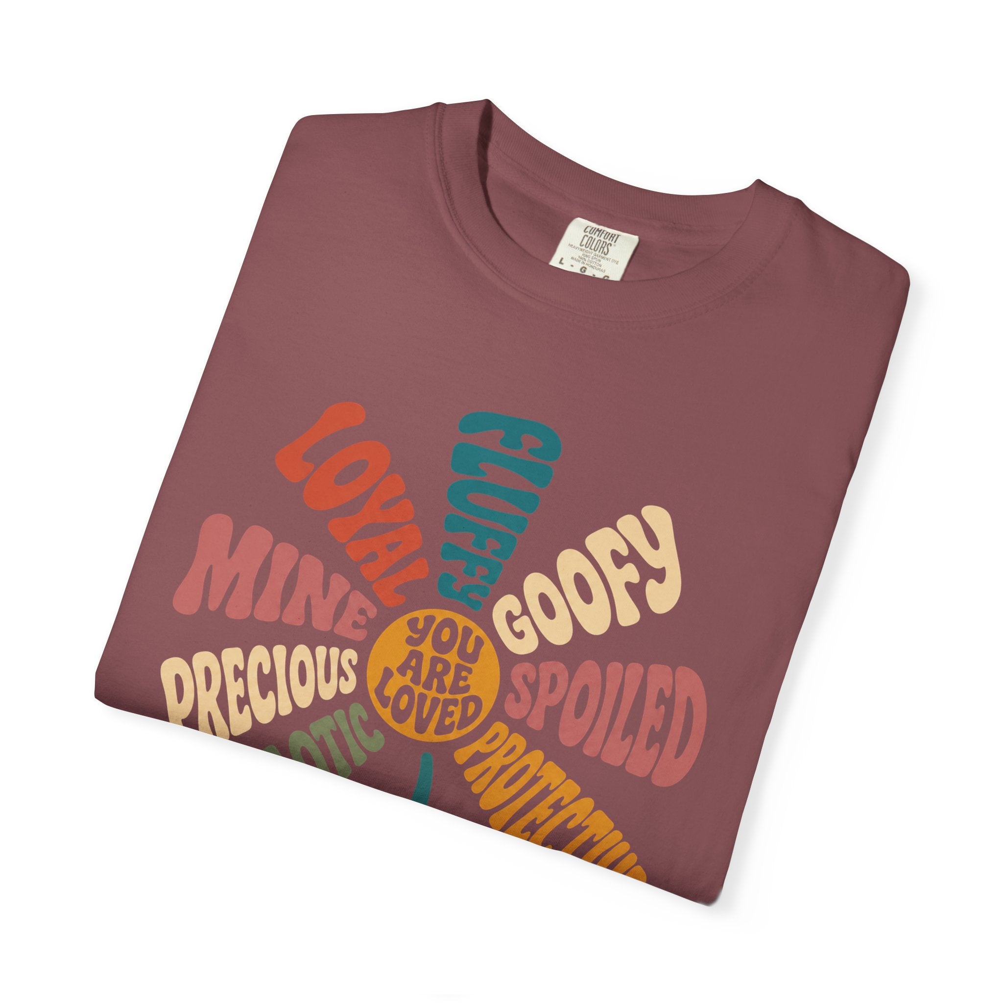 Retro Heartwarming You Are Loved Flower Graphic T-Shirt