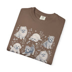 Pomeranian Puppy Pattern T-Shirt