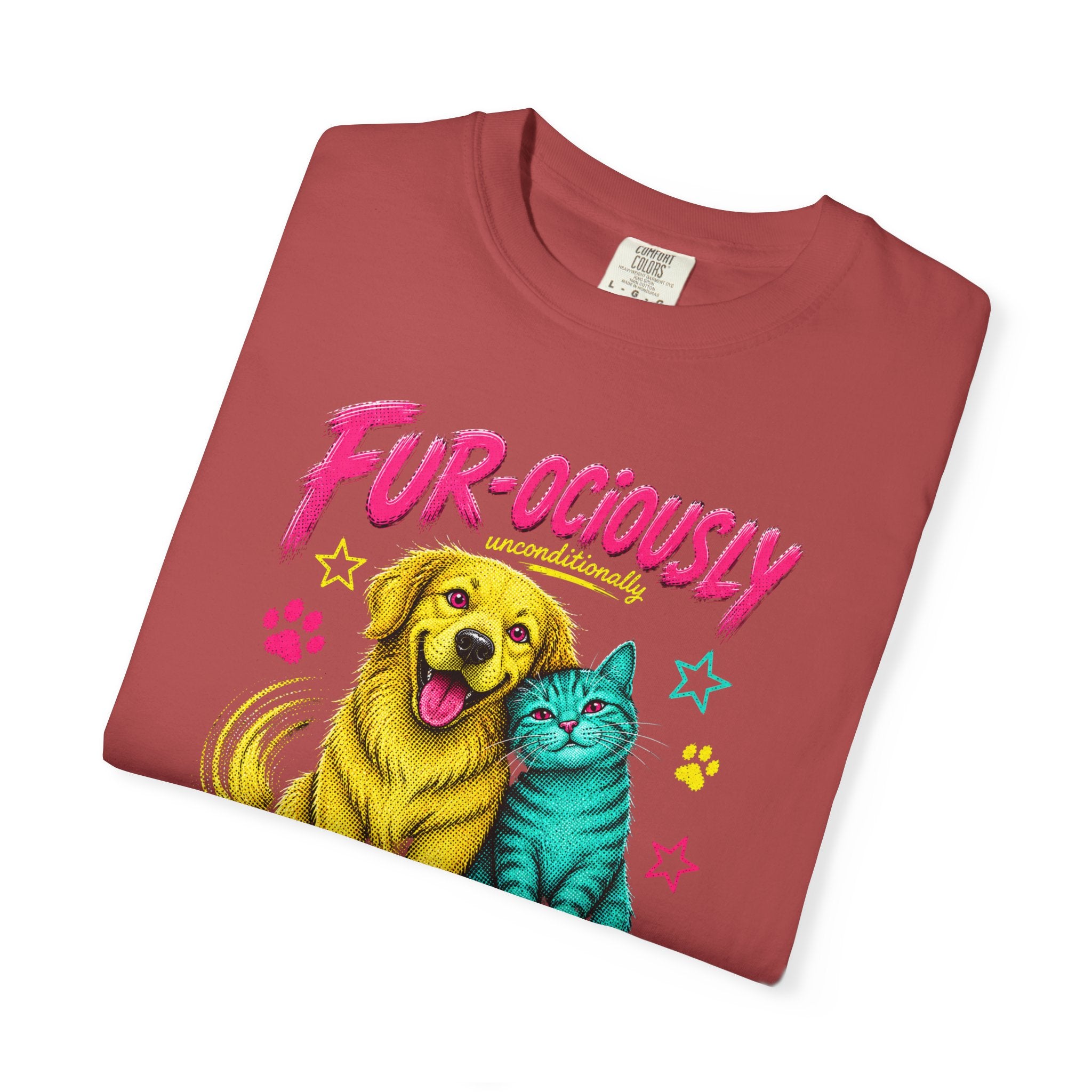 Fur-ociously Loved-Dog & Cat Graphic T-Shirt