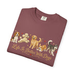 Dog Mom T-Shirt — Cute Row of Dogs Graphic Tee