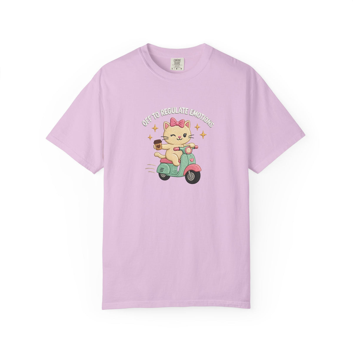 Off to Regulate Emotions Cat Scooter T-Shirt