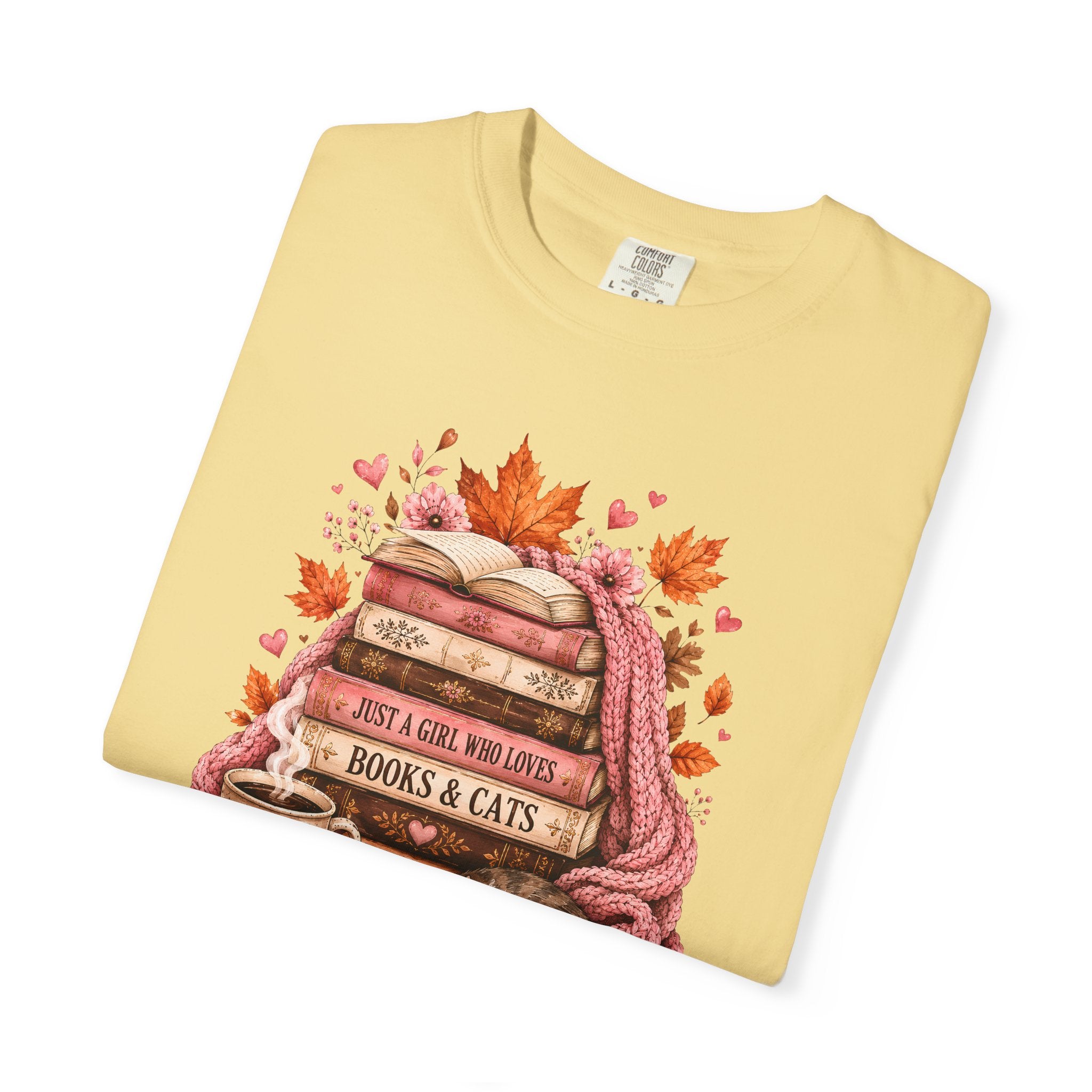Just a Girl, Who Loves Books & CatsT-Shirt