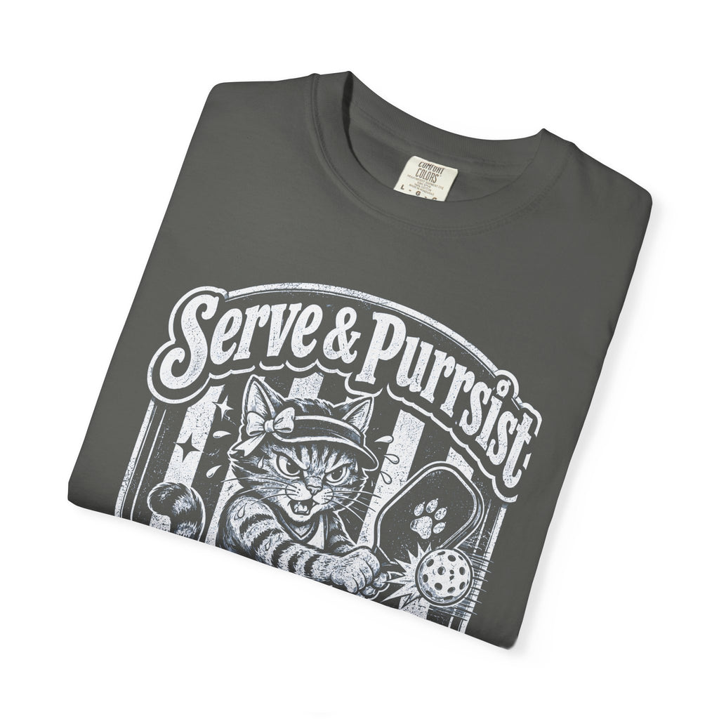 Pickle Ball Serve & Purrsist Cat T-Shirt
