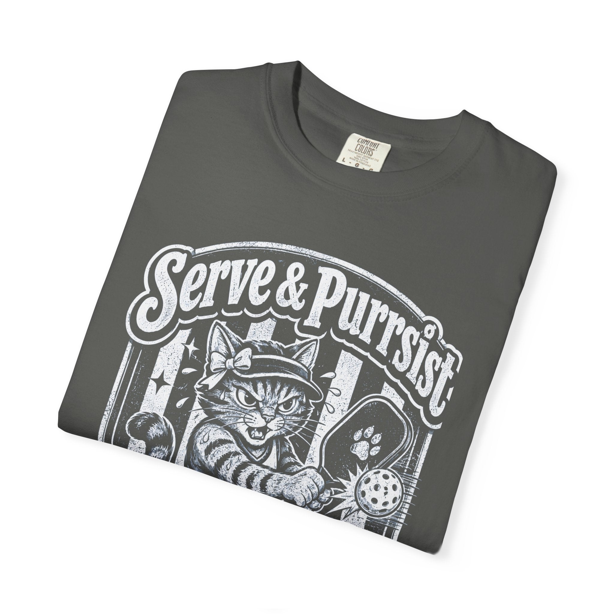 Pickle Ball Serve & Purrsist Cat T-Shirt
