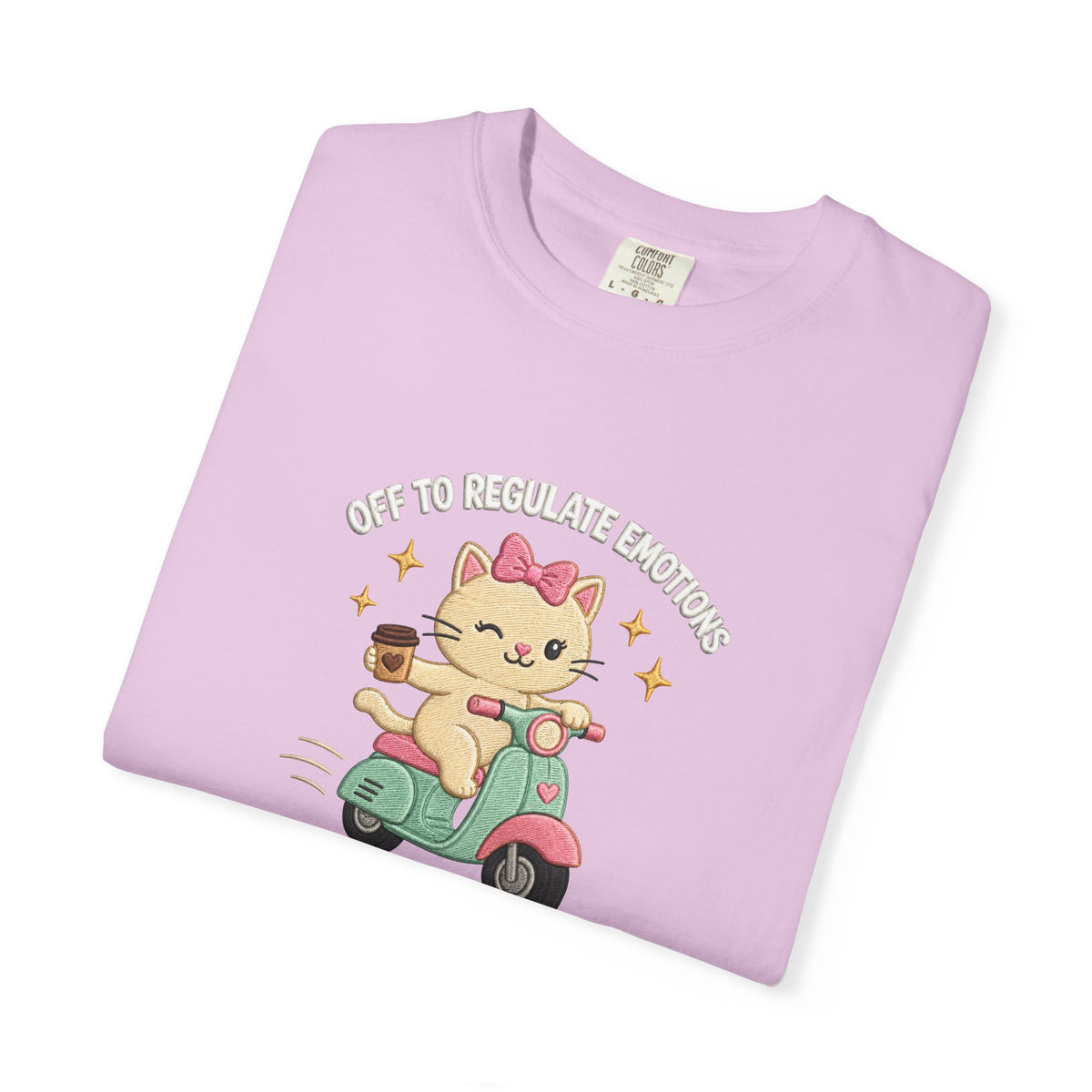 Off to Regulate Emotions Cat Scooter T-Shirt