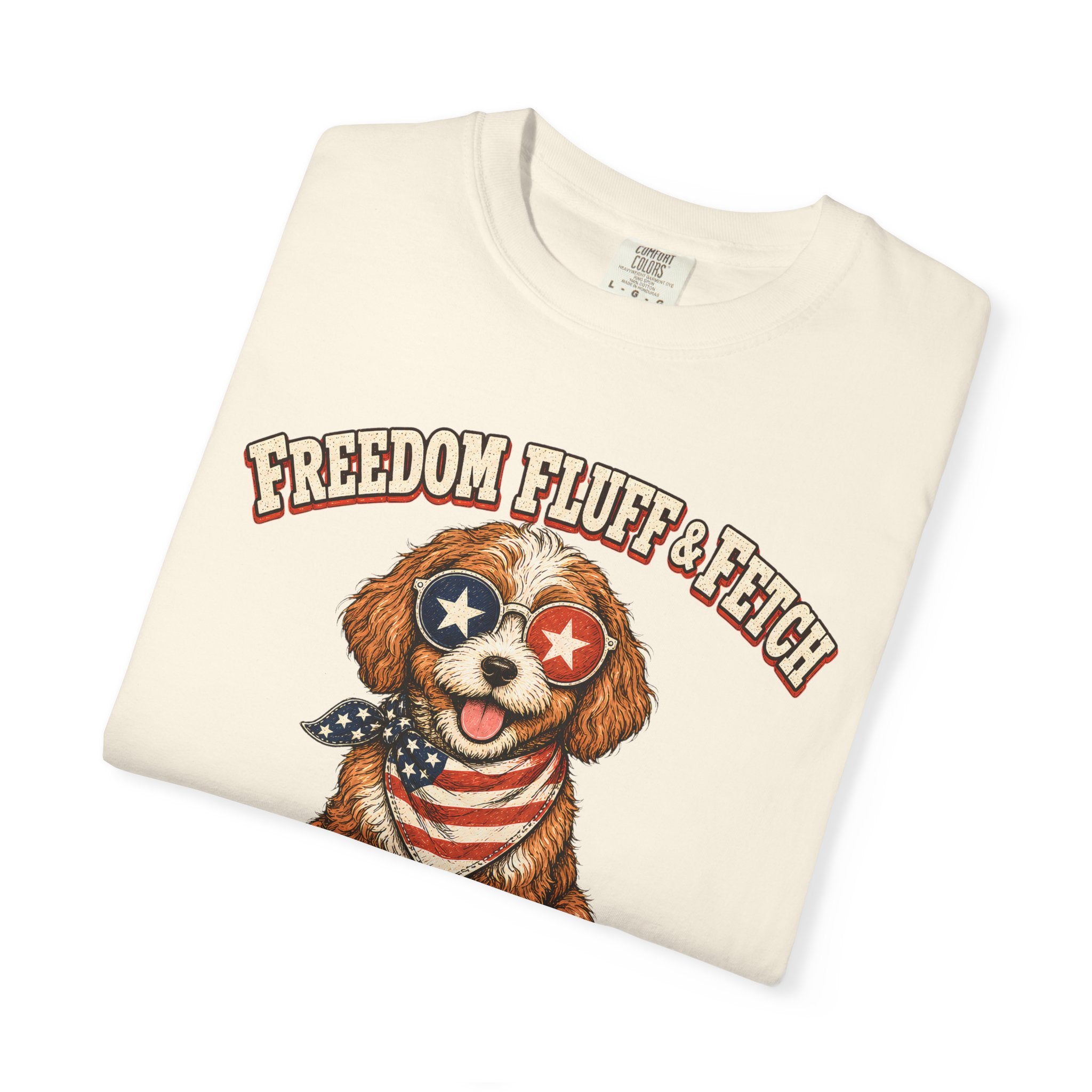 Freedom Patriotic Dog T-Shirt