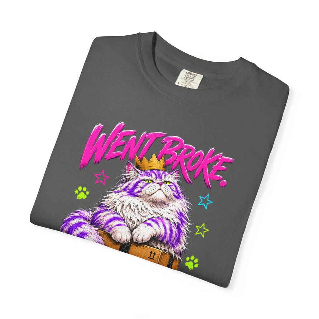 Went Broke Taken Care of My Cat graphic T-Shirt