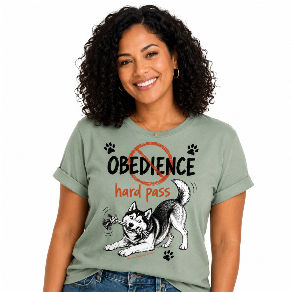 Playful Husky Graphic Dog T-Shirt