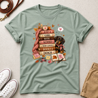 Just a Girl with ADHD Who Loves Books & Dogs T-Shirt