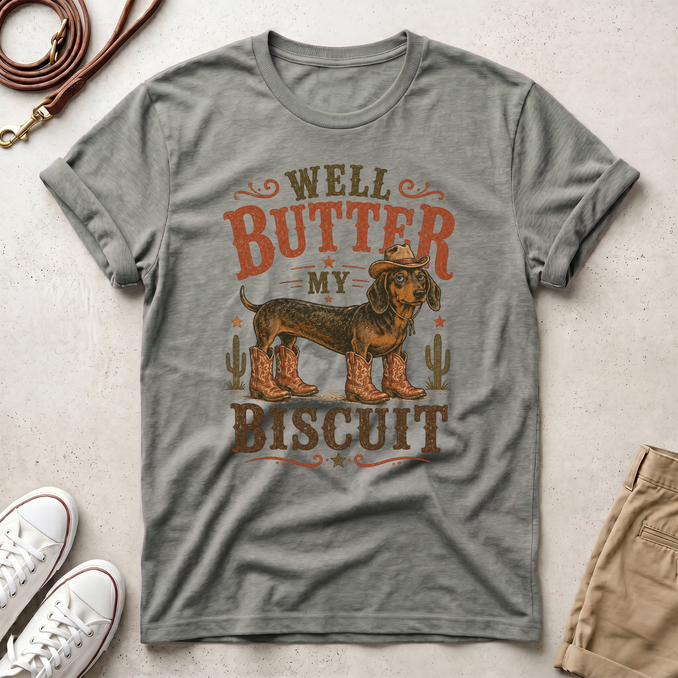 Cowboy Sausage Dog T-Shirt