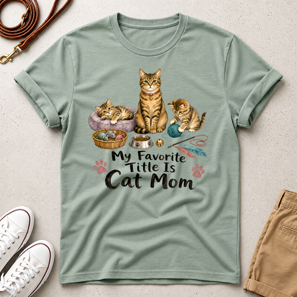 Favorite Cat Mom T-Shirt