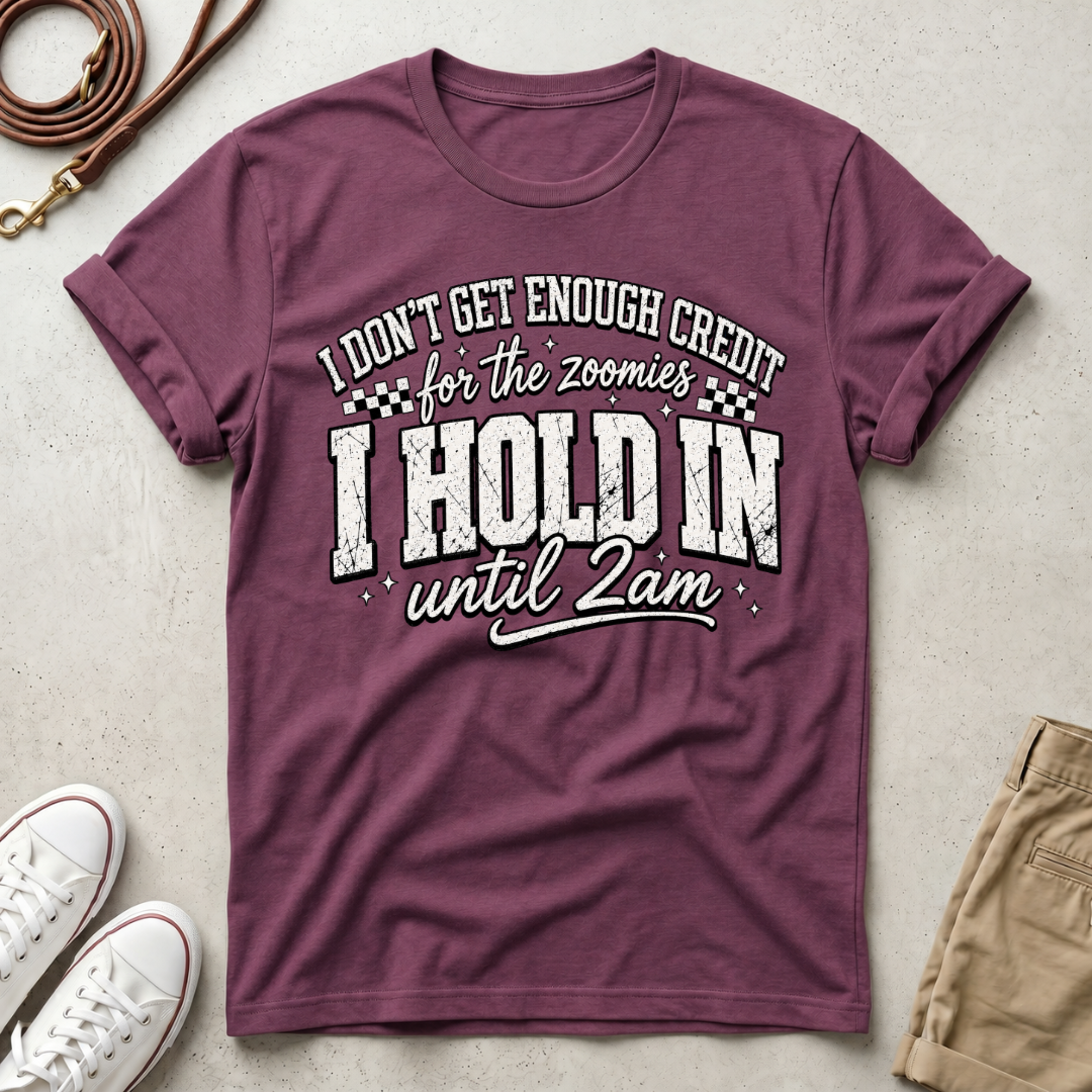 I Don't Get Enough Credit for Holdind on the 2am Zoomies, Funny T-Shirt