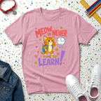 Youth Tee Meow or Never Cute Kitten Back-to-School Shirt