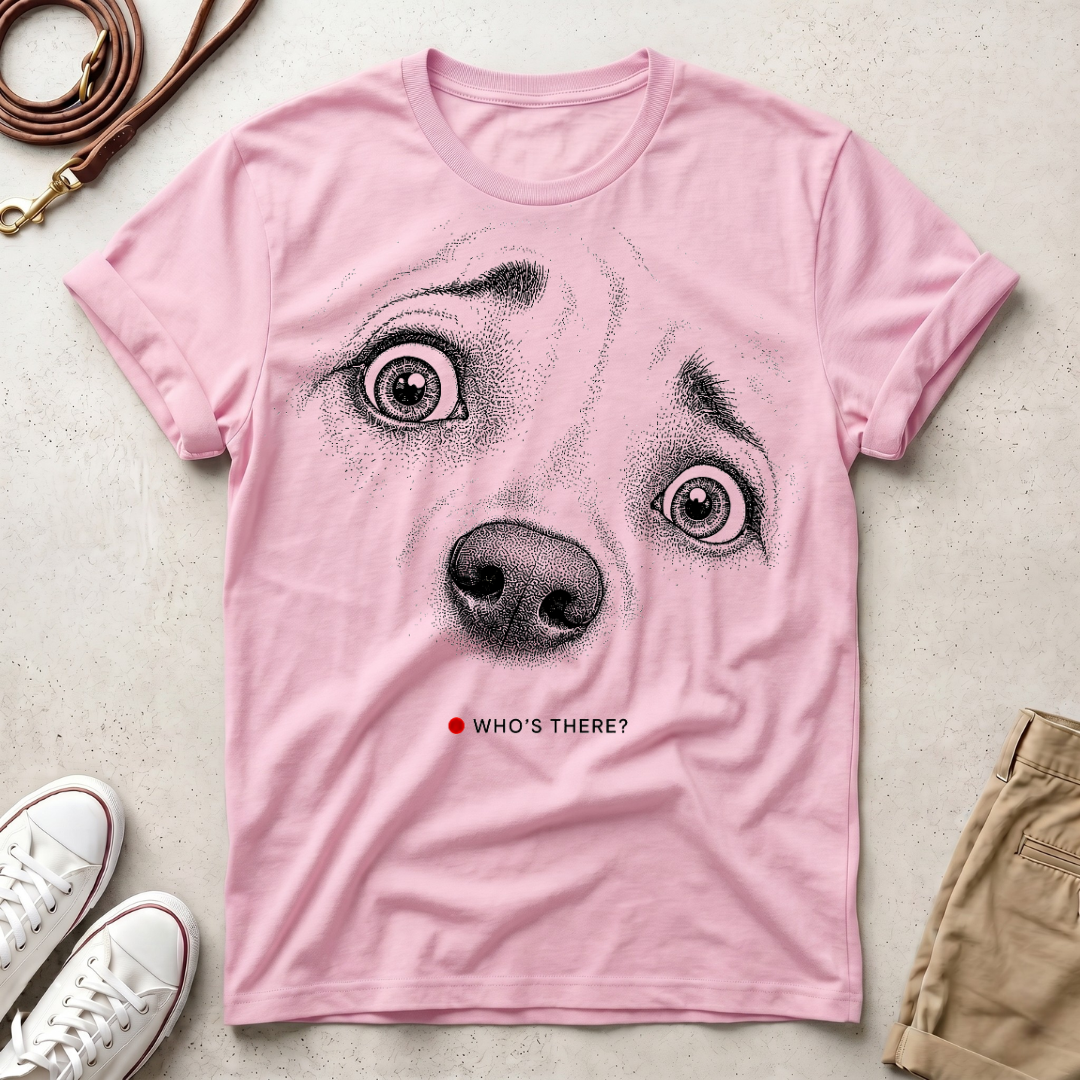 Worried Dog Face Graphic T-Shirt