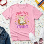 Purr-fect Student Youth kitten T-shirt
