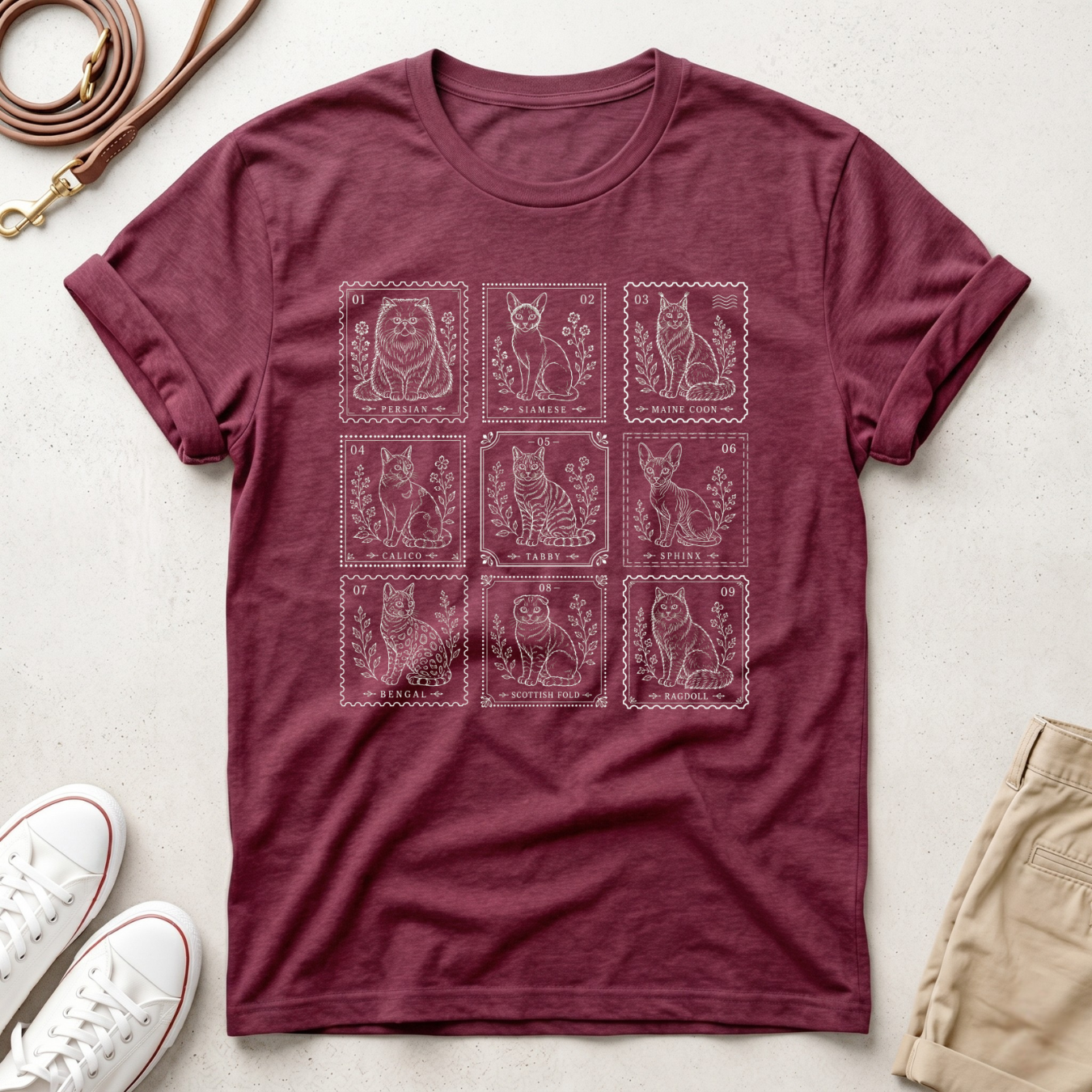Vintage Tarot Cat T‑Shirt