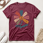 Retro Heartwarming You Are Loved Flower Graphic T-Shirt
