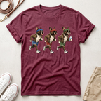 Running Frenchie Fitness Dog Graphic T-Shirt