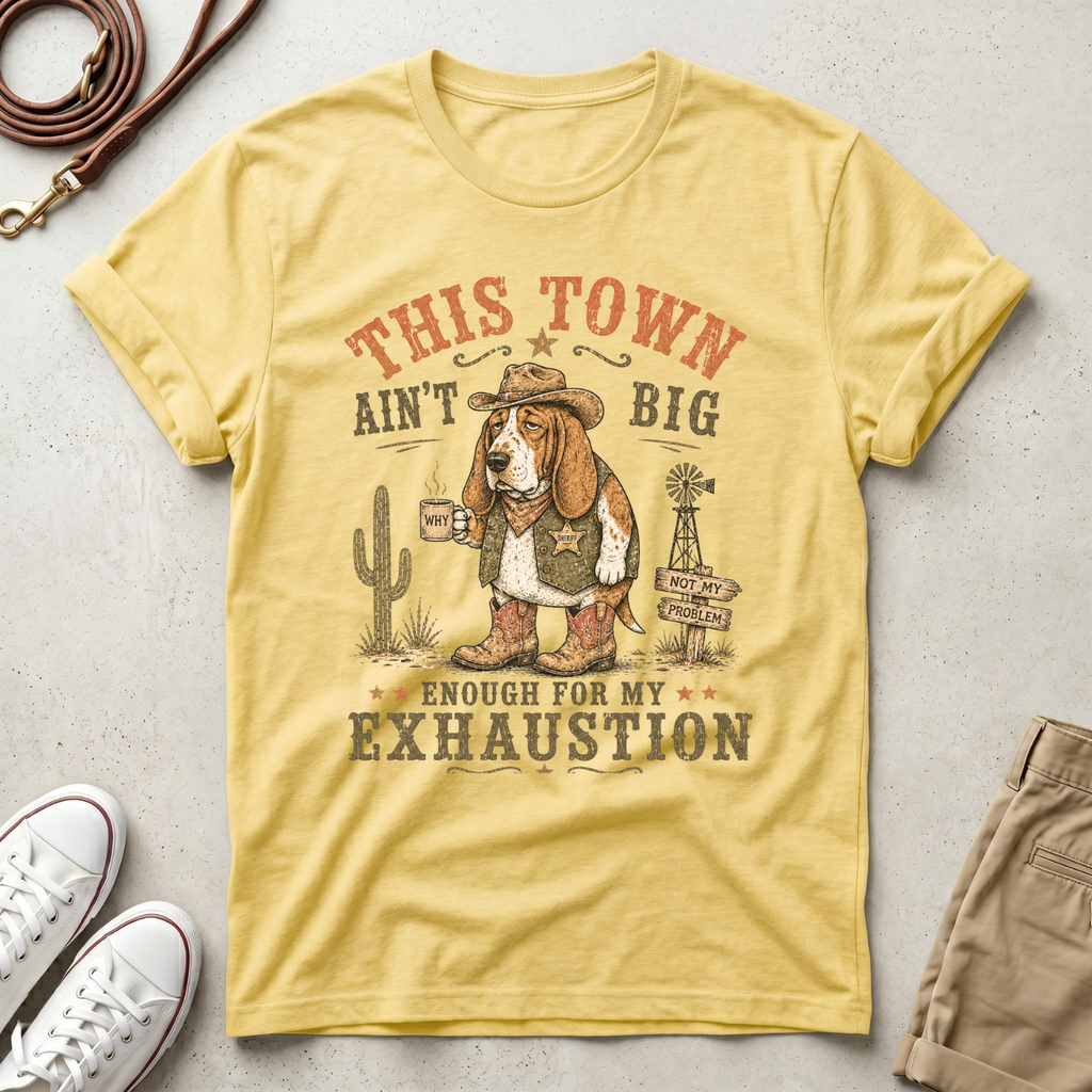 Senior Dog Cowboy  T-Shirt