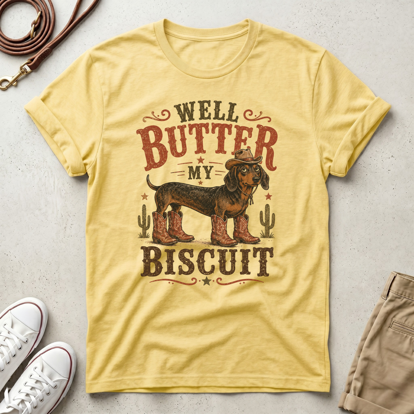 Cowboy Sausage Dog T-Shirt