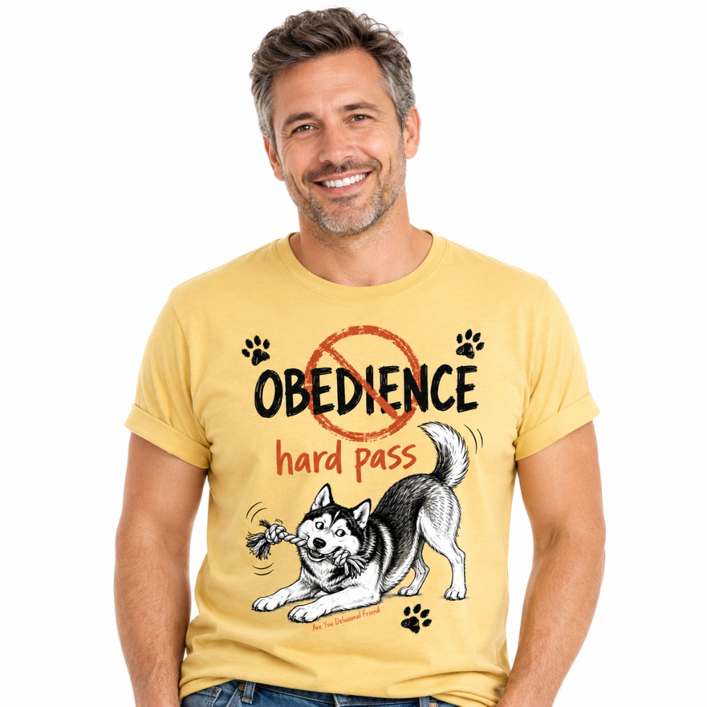 Playful Husky Graphic Dog T-Shirt
