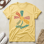 Retro Heartwarming You Are Loved Flower Graphic T-Shirt
