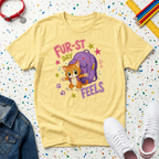 Fur-st Day Feels Cute Kitten Back-to-School T-Shirt