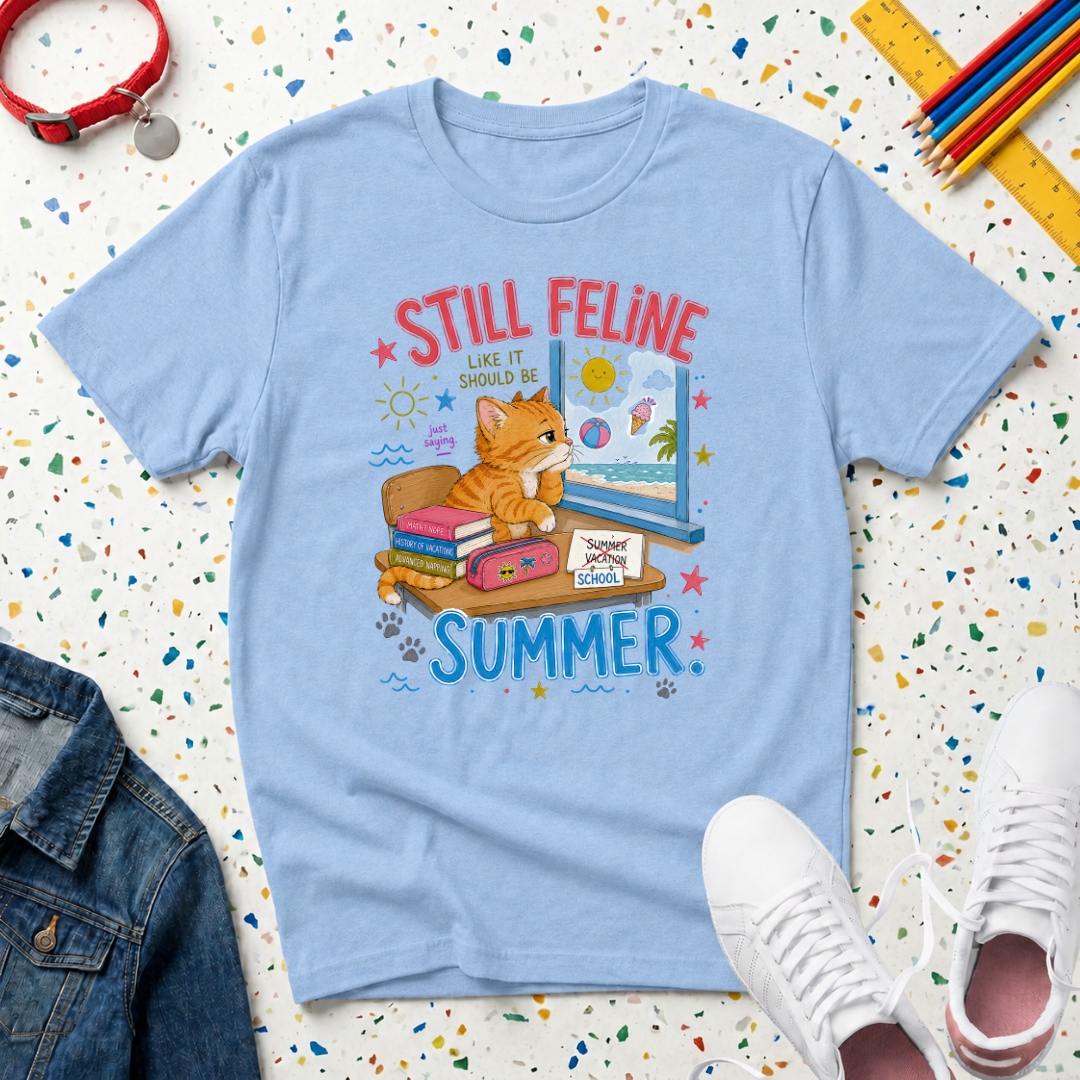 Still Feline Summer Kitten T-Shirt