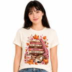 Just a Girl, Who Loves Books & CatsT-Shirt