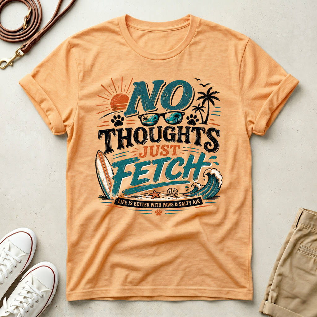 No Thoughts Just Fetch T-Shirt