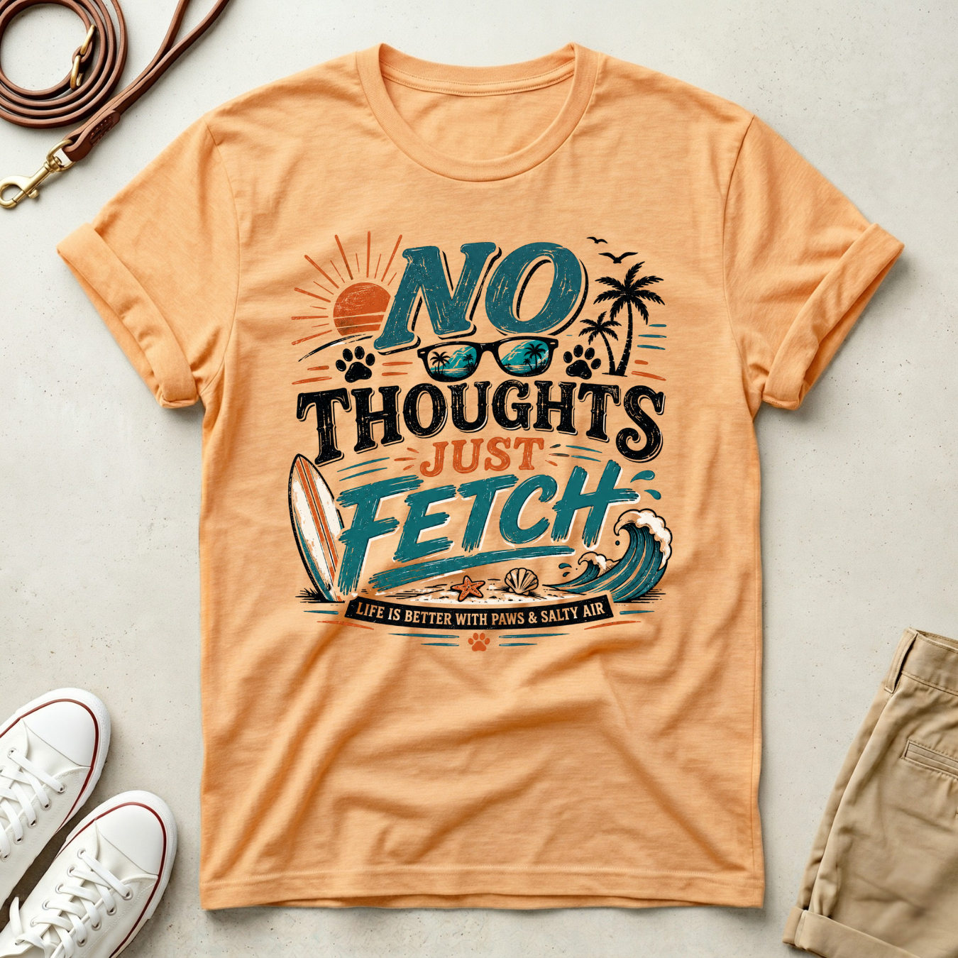 No Thoughts Just Fetch T-Shirt