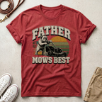 Father Mows Best Dog T-Shirt