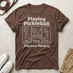 Playing Pickleball Improves Memory" Funny Dog Graphic Tee