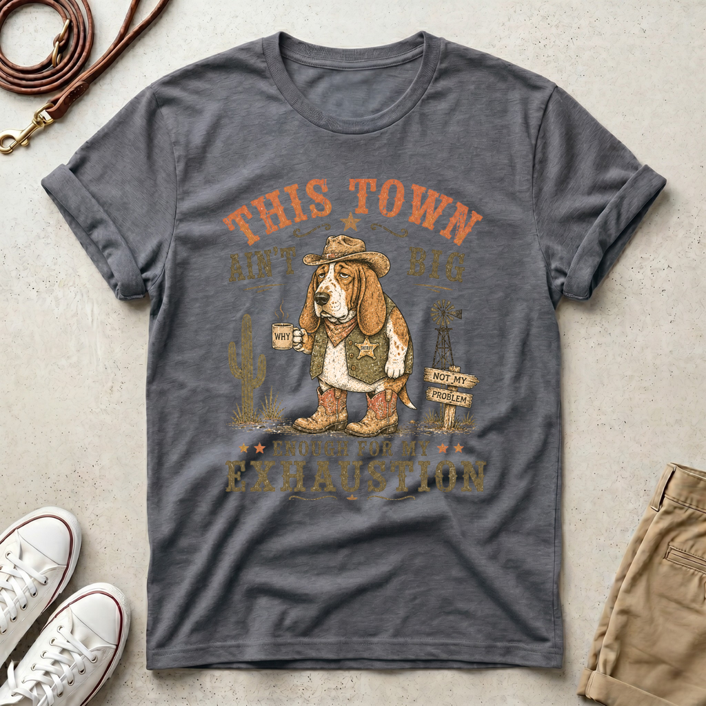 Senior Dog Cowboy  T-Shirt