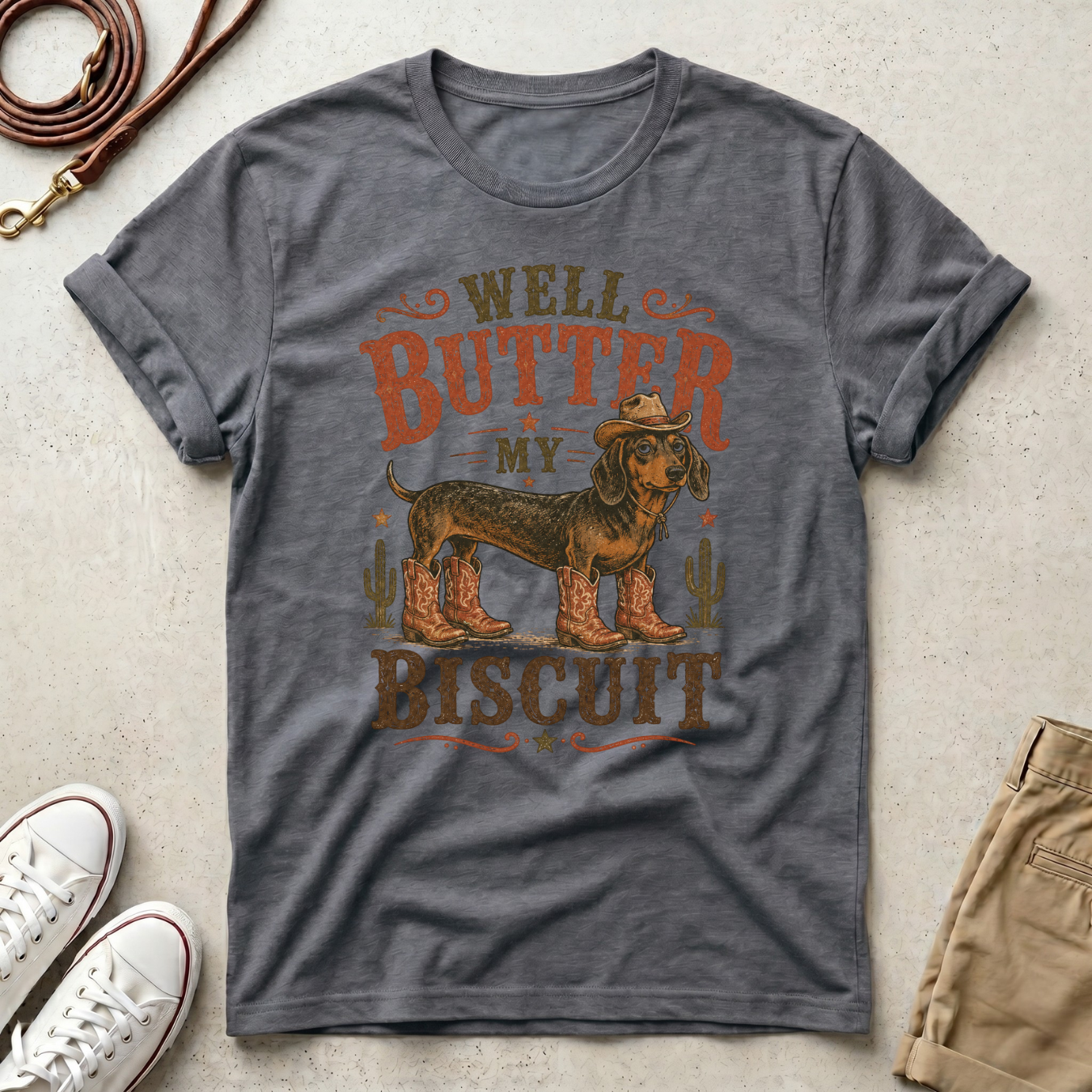 Cowboy Sausage Dog T-Shirt