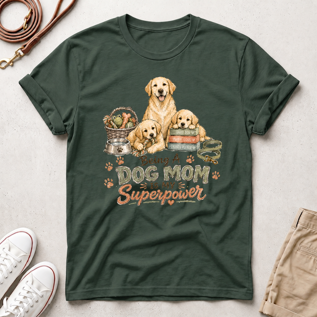 Superpower Dog Mom T-Shirt