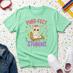Purr-fect Student Youth kitten T-shirt