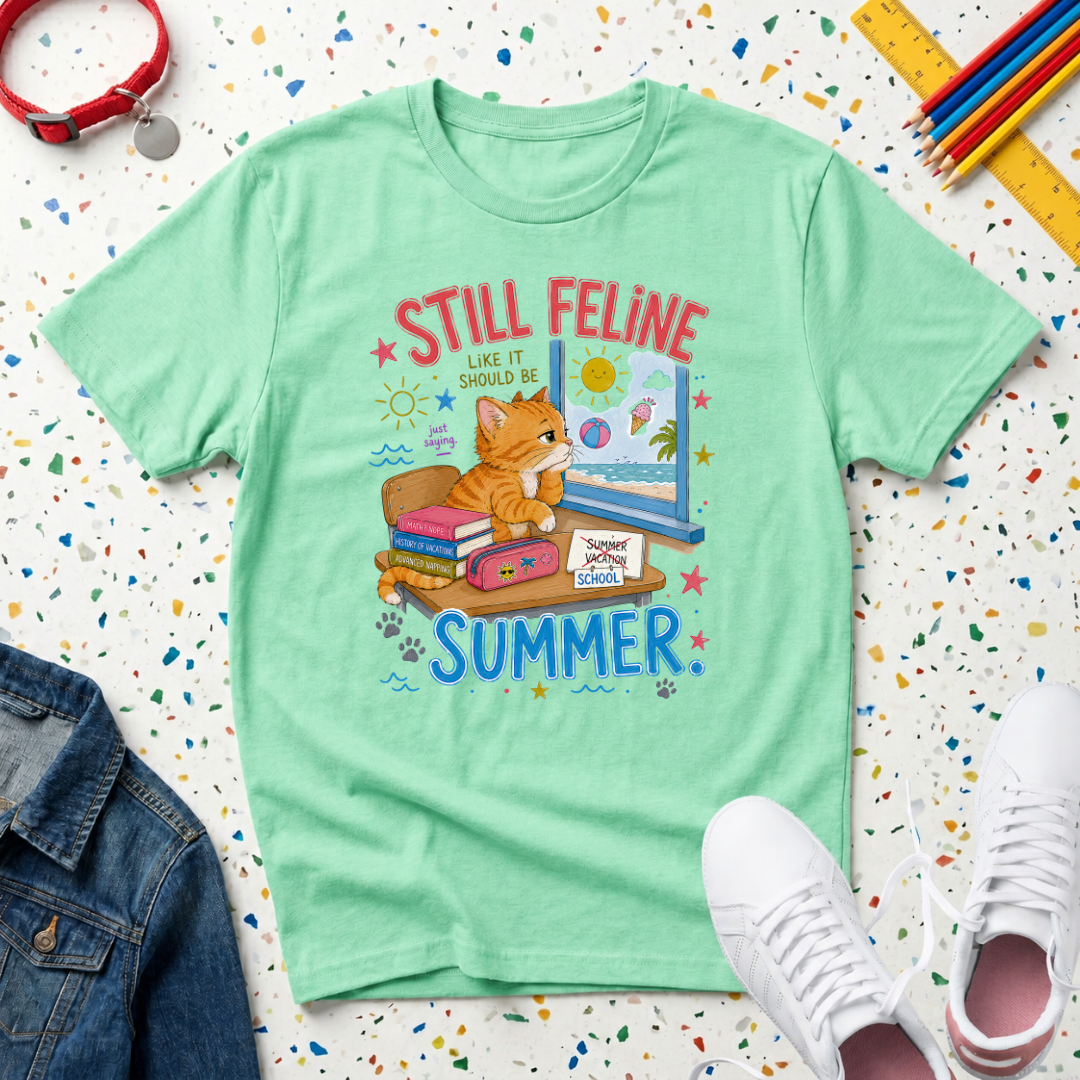 Still Feline Summer Kitten T-Shirt