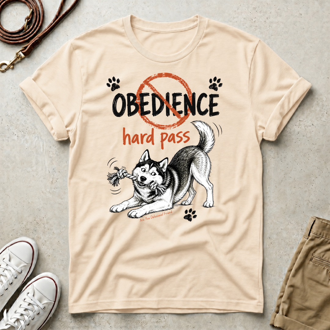 Playful Husky Graphic Dog T-Shirt